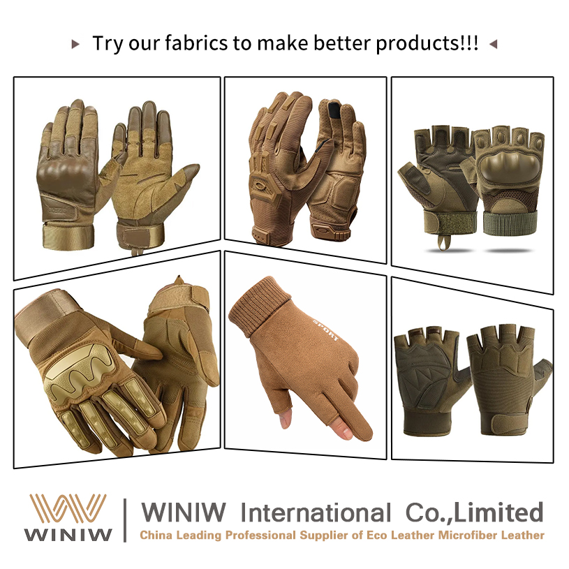 Microfiber Gloves Leatherette Applications