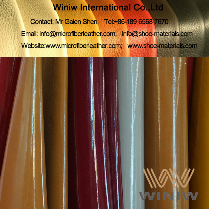 Microfiber Patent PU Leather