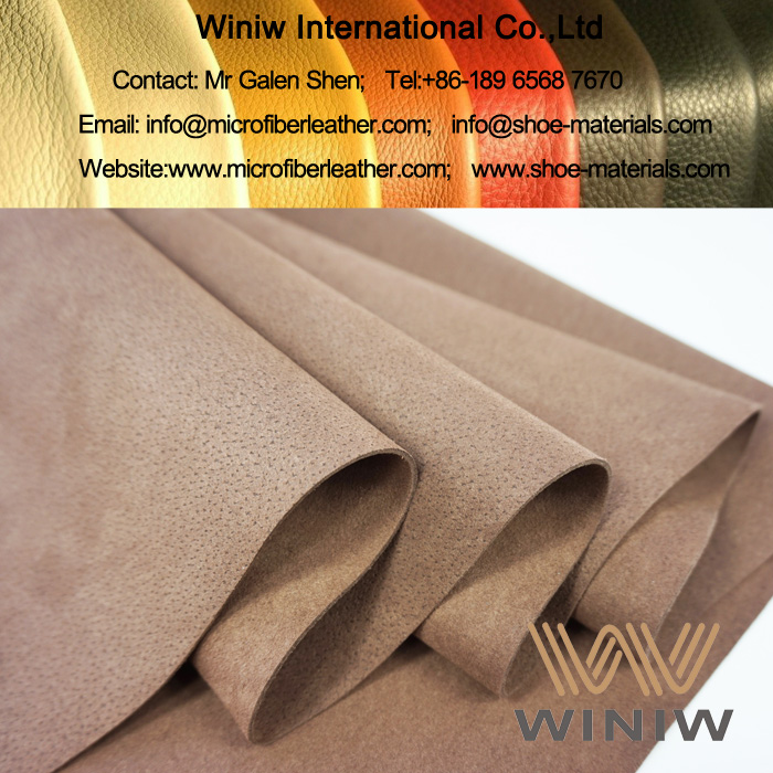 Pigskin Embossed Microfiber Synthetic Suede Leather for Shoes