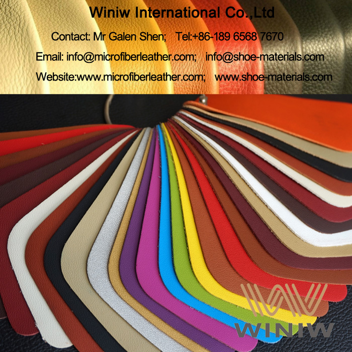  PU Synthetic Nappa Leather Fabric Material for Cars