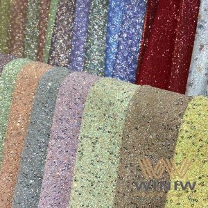 WINIW glitter leather fabric roll
