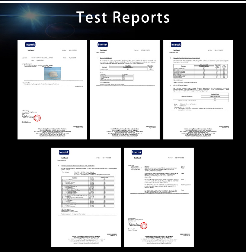 WINIW Certificates - ROHS, EU REACH, EN20345