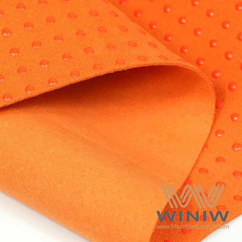 Non-Slip Dotted Microfiber Synthetic Suede Palm Materials