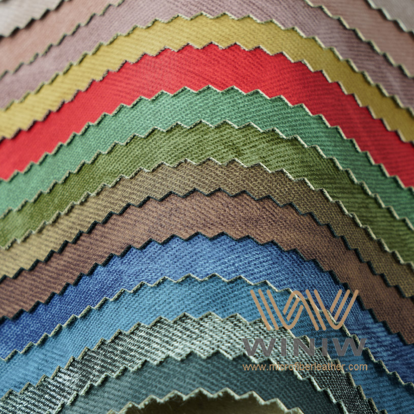 Cloth Print Waterborne PU Leather for Garments